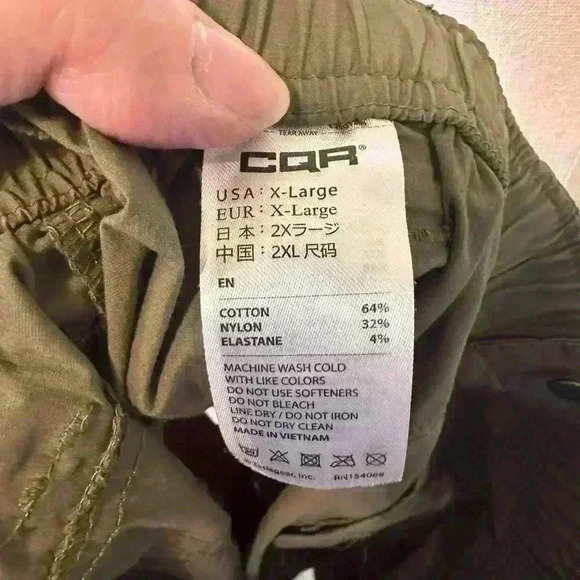 EUC CQR Cargo Shorts Men’s Size XL. Olive Green. 5” Inseam - Picture 6 of 7